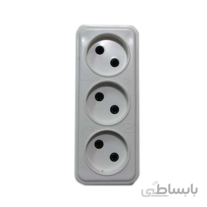 3 خانه برق بدون ارت دوشاخدار باخ الکترونیک مدل k3