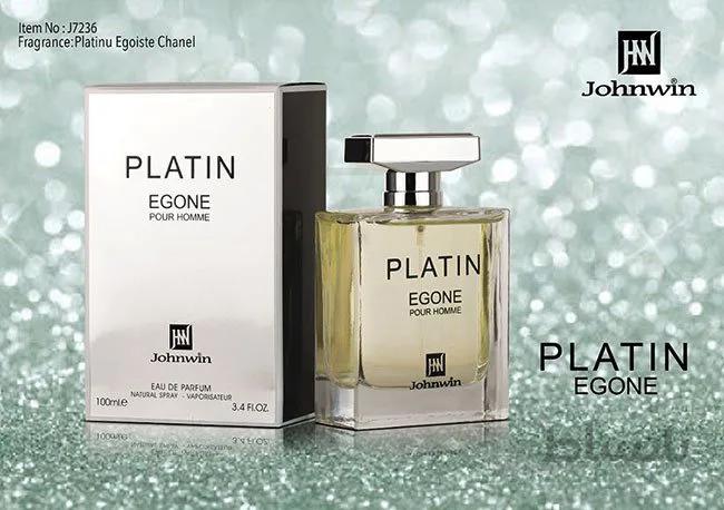 ادکلن مردانه شنل اگویست پلاتینیوم جانوین (Johnwin Chanel Egoiste Platinum) حجم 100 میل ا Johnwin Platin egone pour Homme