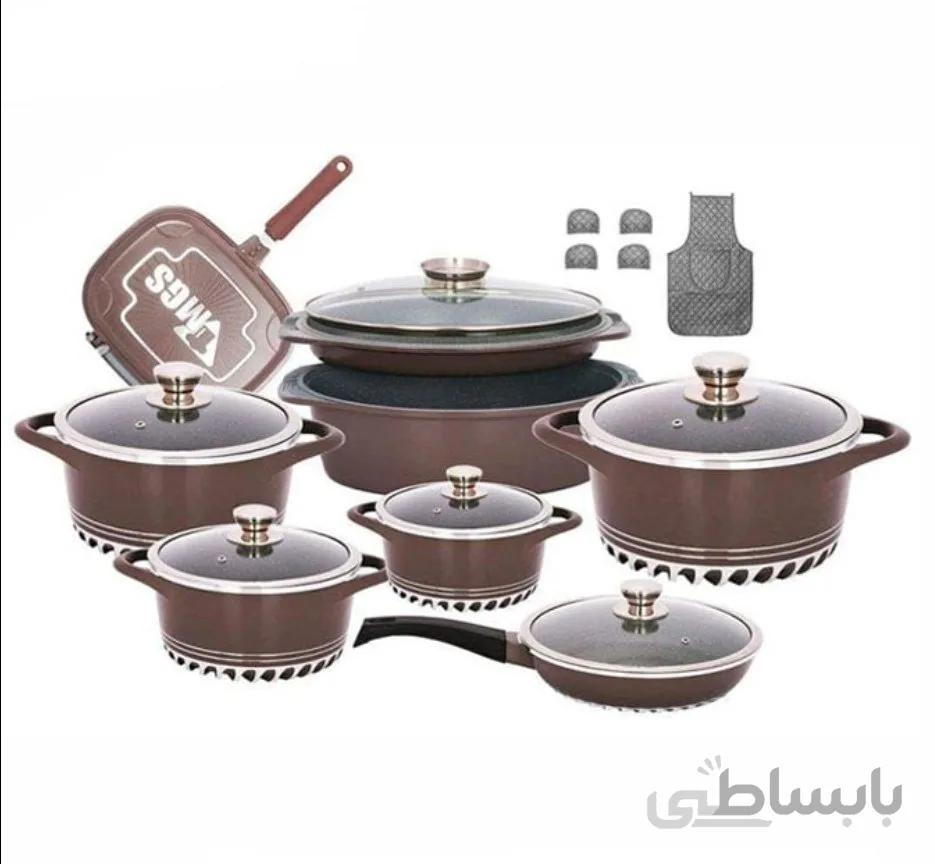 سرویس قابلمه چدن ام جی اس 20 پارچه