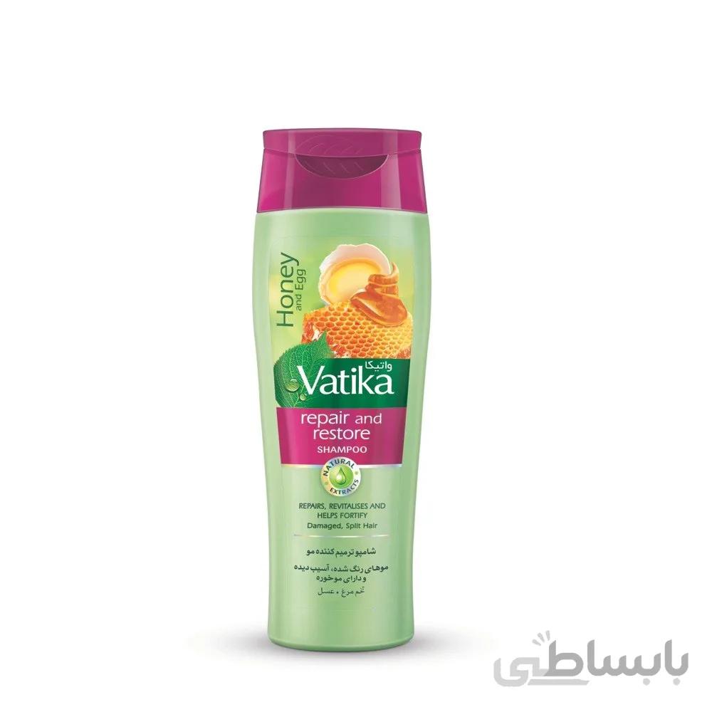 شامپو گیاهی واتیکا vatika ترمیم کننده مو 400 میل