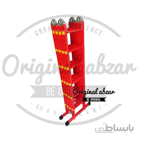 نردبان آلمینیومی 4 تکه 24 پله 3.5 متری جهان ارتفاع