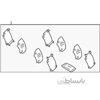 شيم لنت ترمز عقب اصلی میتسوبیشی ( Genuine parts ) - اوتلندر