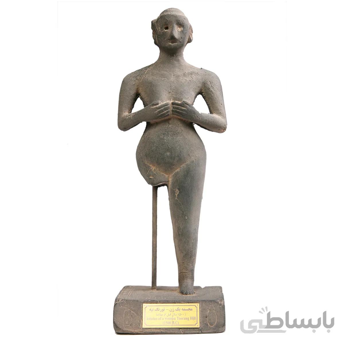 مجسمه تندیس و پیکره شهریار مدل تندیس یک زن کد MO2920
