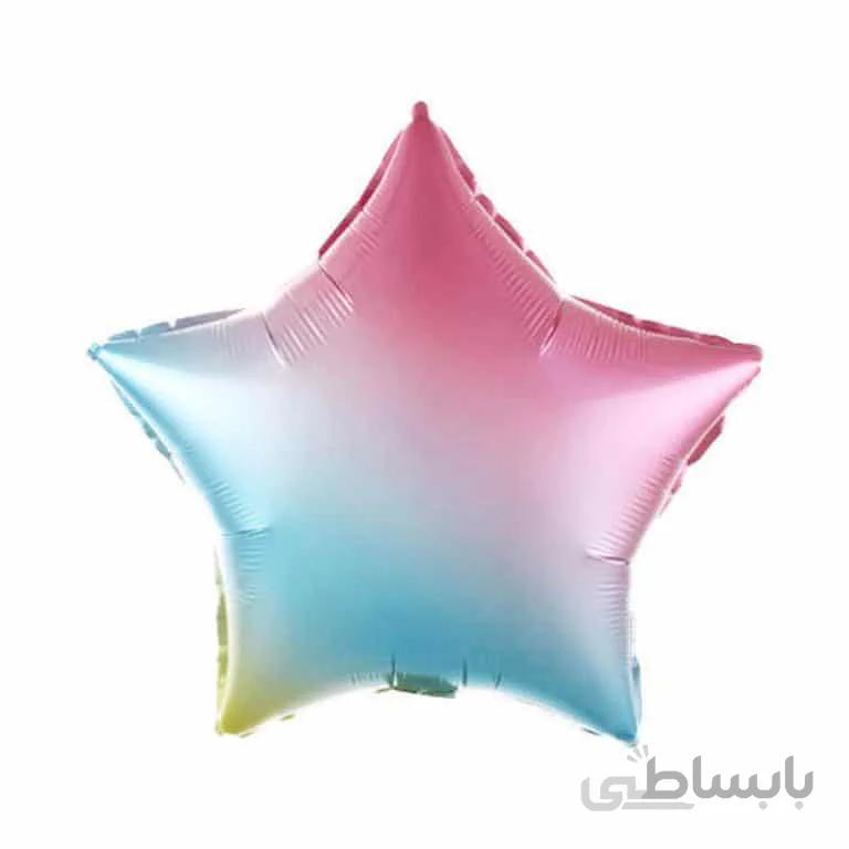 بادکنک فویلی ستاره رنگین کمان مدل STF240