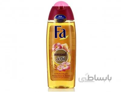 شاپو بدن فا رایحه روغن آرگان و گل مونوئی حجم 250 میلی لیتر