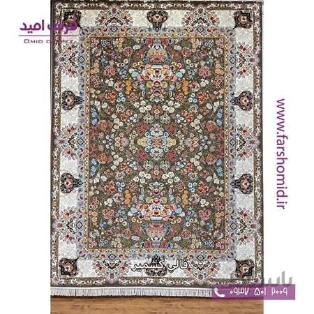 فرش ماشینی 700 شانه 10 رنگ اصل افشان گلشن گردویی قالی کشمیر