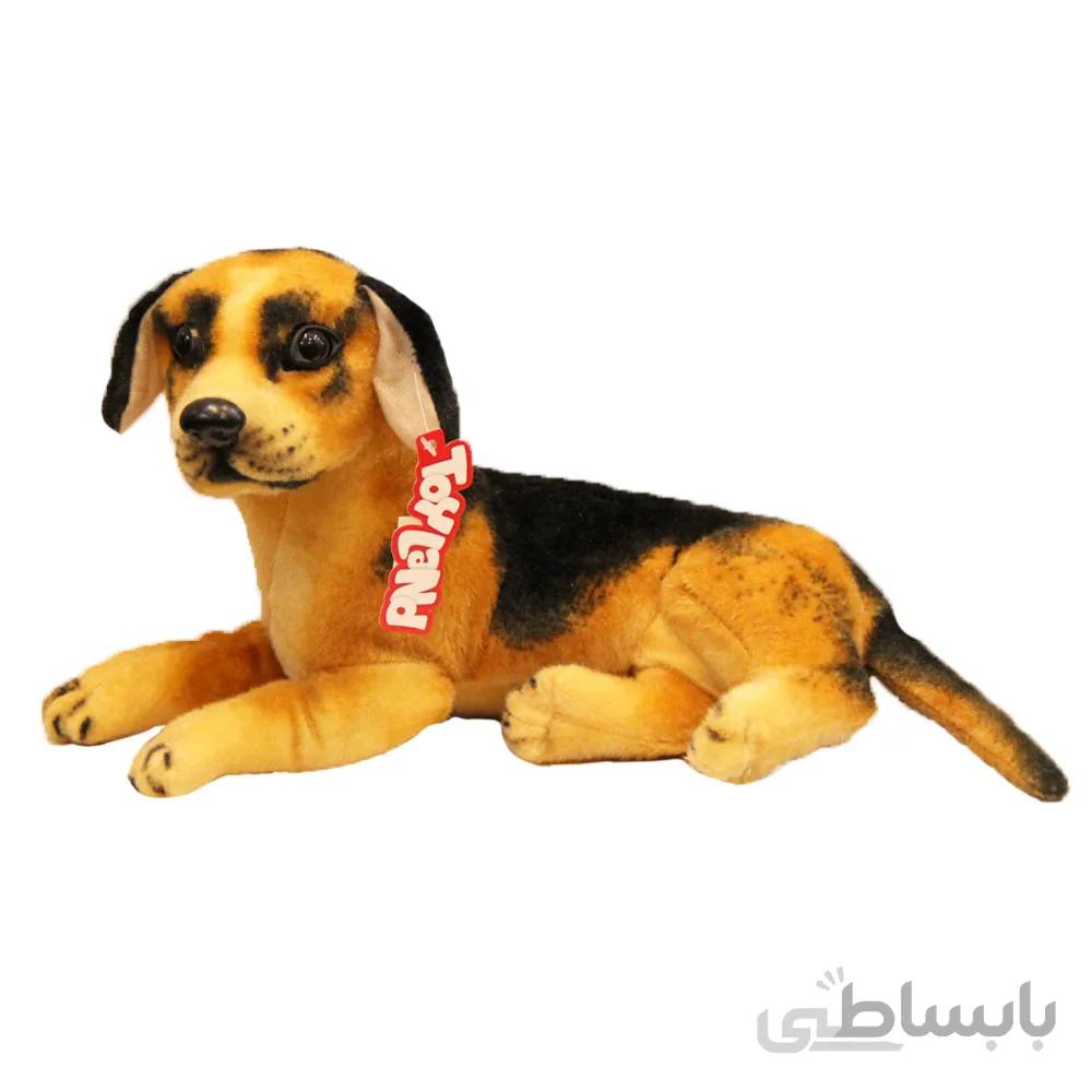 عروسک سگ طبیعی نژاد داشهوند سایز 30 سانتیمتر