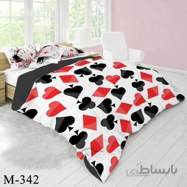 روتختی سه بعدی ساتن ابریشم ترک طرح مدرن - کد M 342