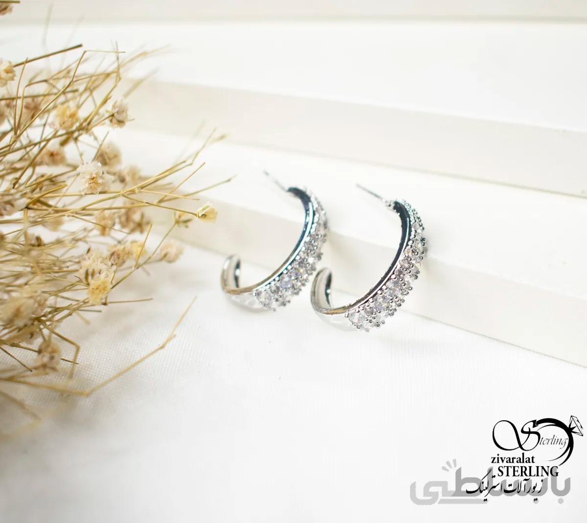 گوشواره زنانه طرح طلا کد 5804