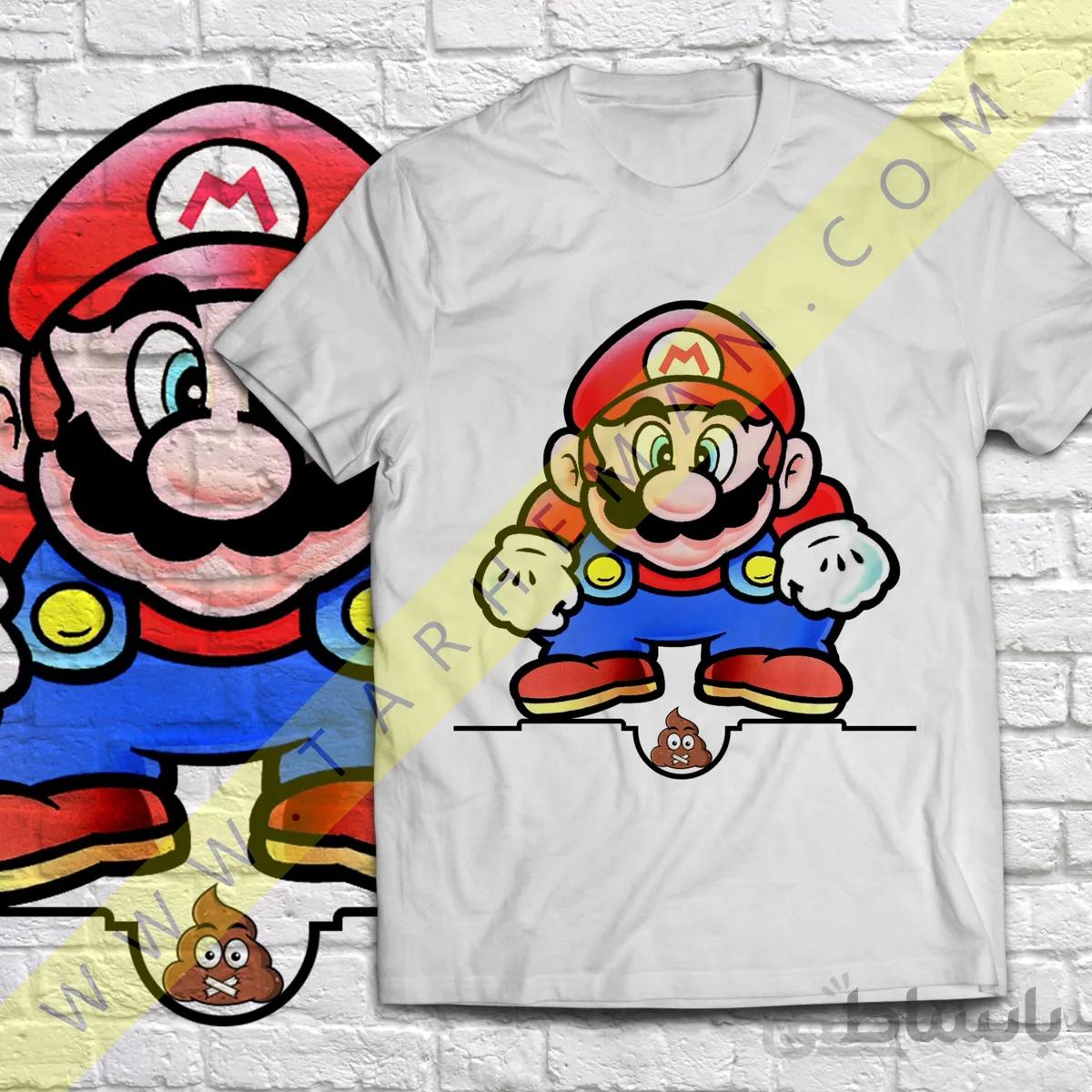تیشرت با طرح فان از سوپر ماریو(قارچ خور خودمون)-Super Mario