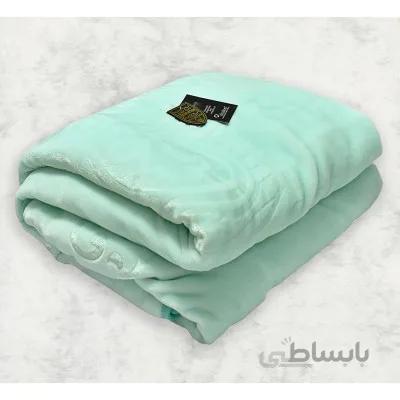 پتو دونفره درمینا آبی آسمانی
