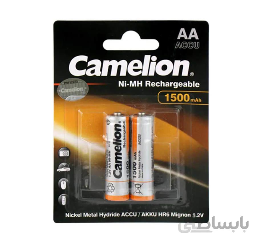 باتری قلمی قابل شارژ کملیون ۱۵۰۰mAh بسته ۲ عددی ا Camelion Ni-MH Rechargeable AA Battery Pack of 2 1500mAh