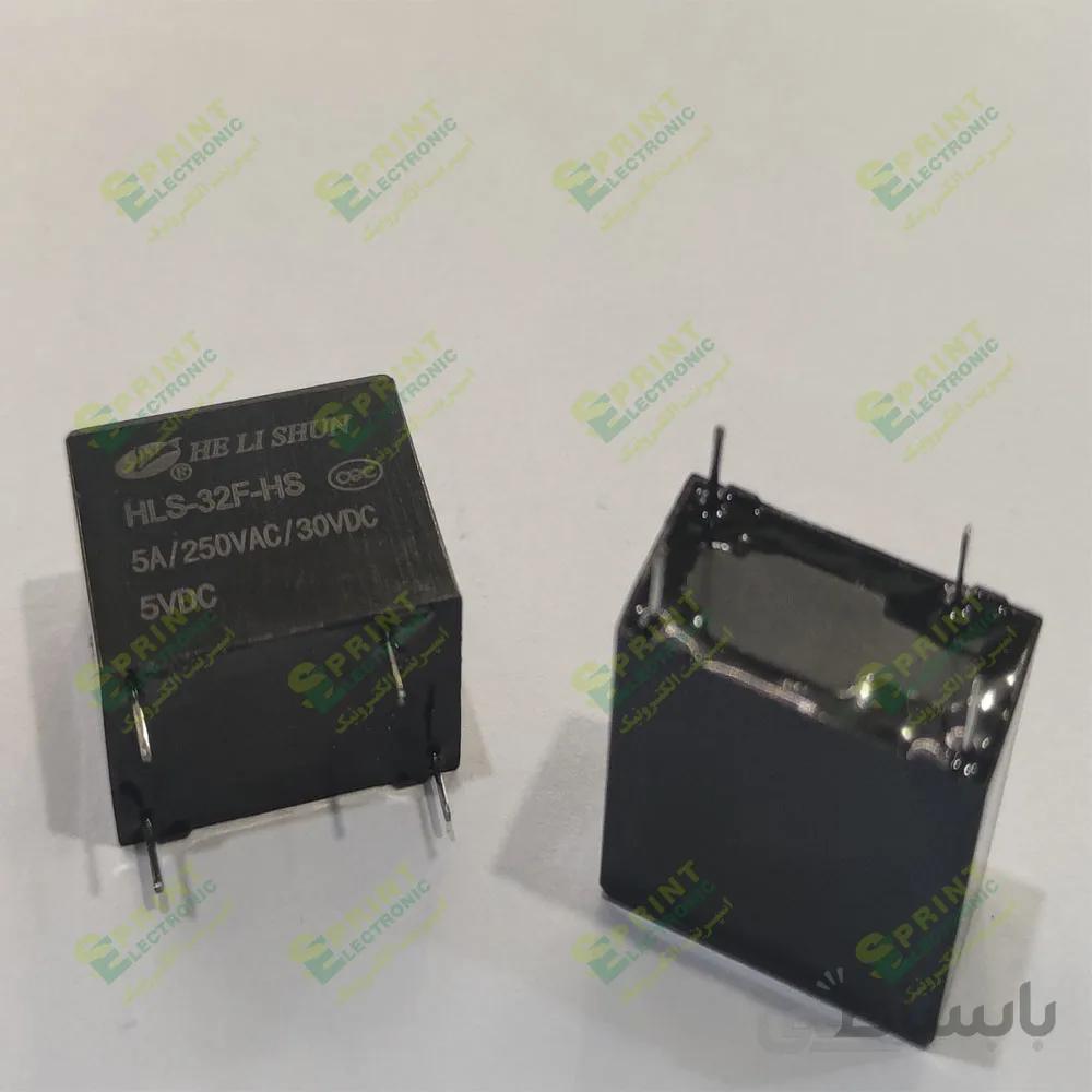 رله 5 ولت بند انگشتی 4 پایه 5 آمپر HLS-32F-HS-5