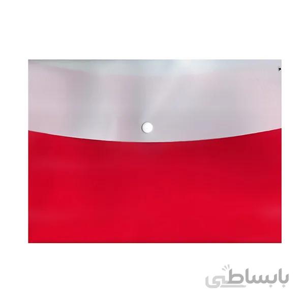پوشه دوبل سایز A4 قرمز پرگه