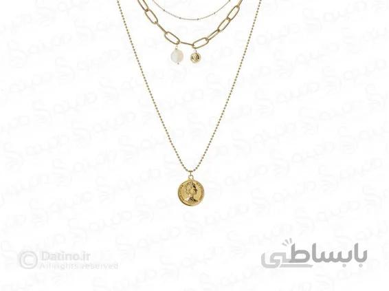 گردنبند زنانه سه لاين اليزابت 13853