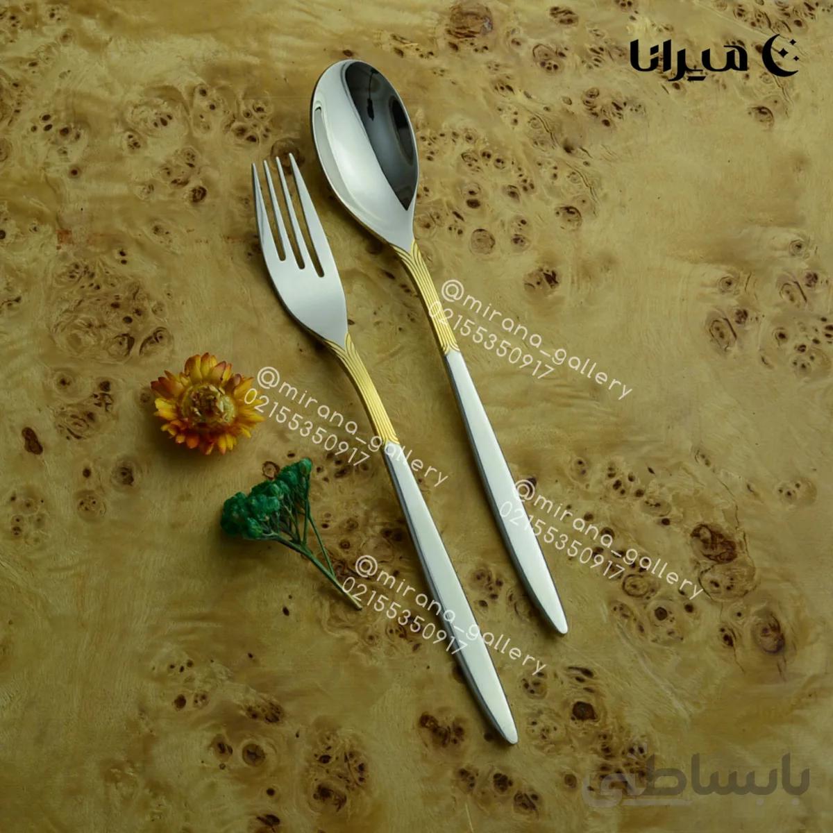 سرویس قاشق و چنگال 30 نفره برند کایند مدل ناگویا