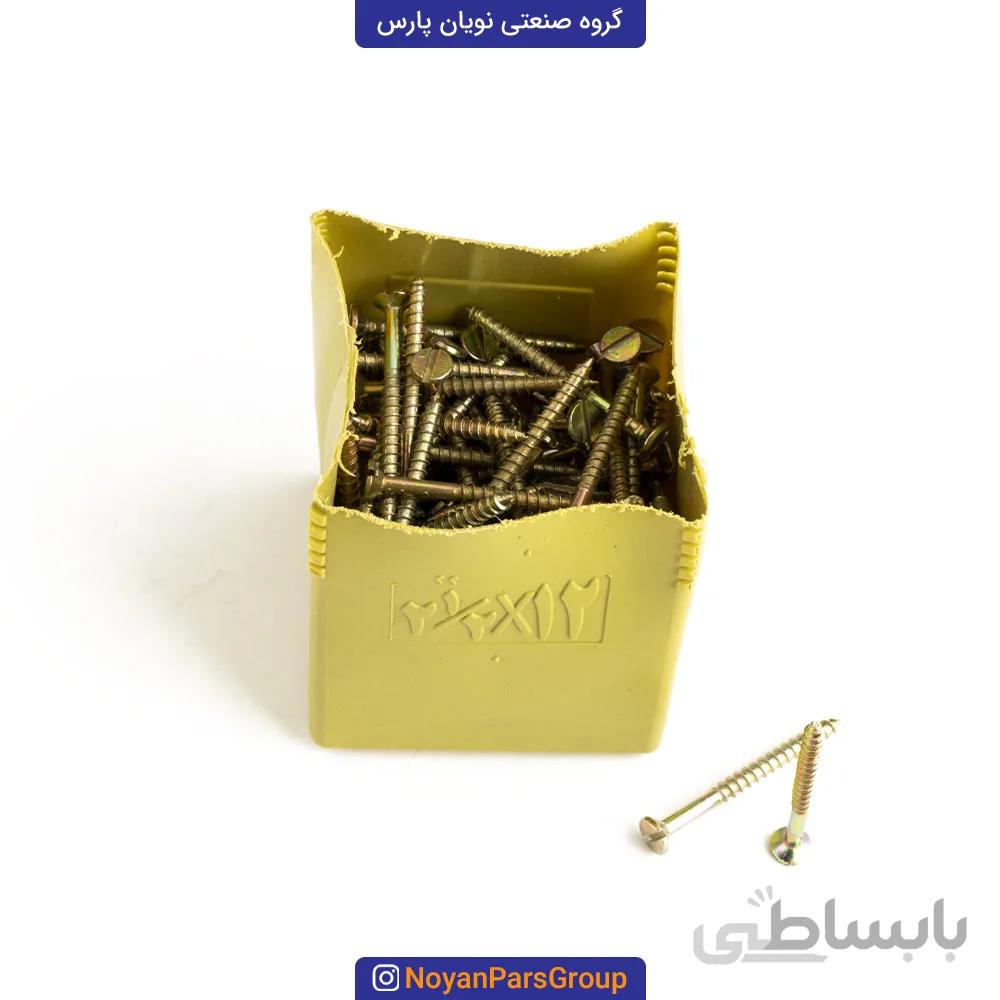 پیچ چوب 2 سو سایز 2.5 در 12 (6سانت) بسته 144 عددی نویان پارس
