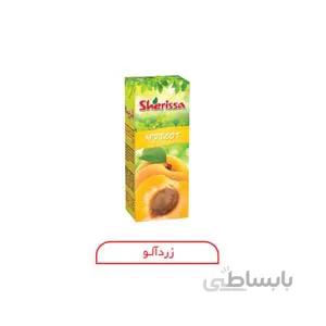 نوشیدنی زردالو شریسا پاکت 200cc باکس 36 عددی