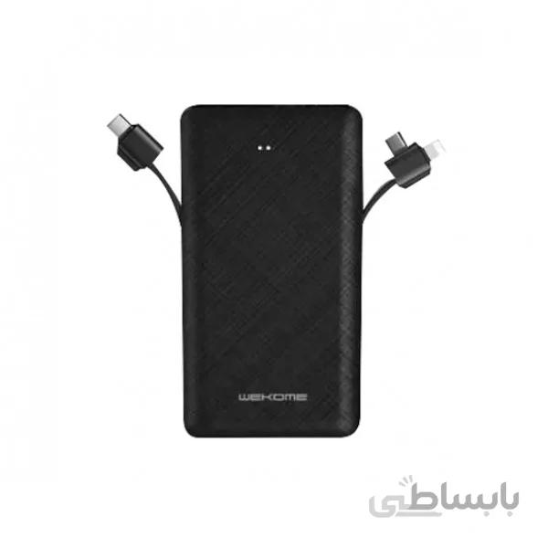 WK-DESIGN WP-139 10000mah Power Bank پاور بانک دبلیو کی - سفید ا WK-DESIGN WP-139 10000mah Power Bank