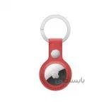جاسوئیچی و بند چرم ایرتگ AirTag Leather Key Ring اپل قرمز ا Apple AirTag Leather Key Ring Red