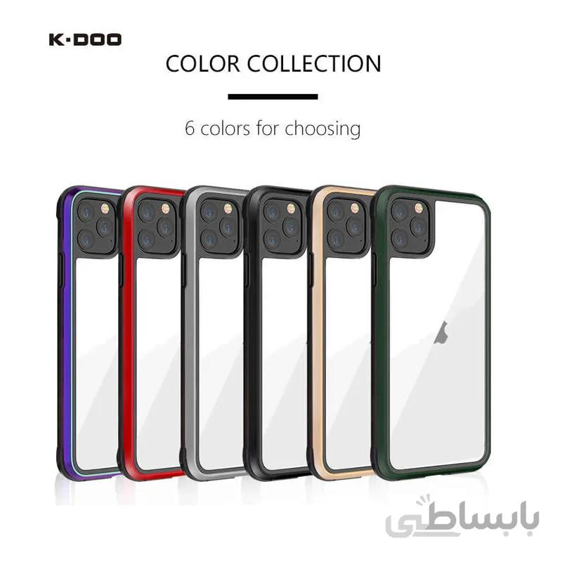 قاب پشت شفاف ضدضربه k-doo مناسب برای ایفون 11Pro Max