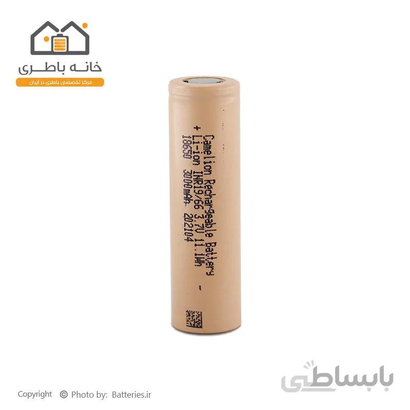 باتری 18650 لیتیوم آیون 3000 میلی آمپر شارژی کملیون Camelion