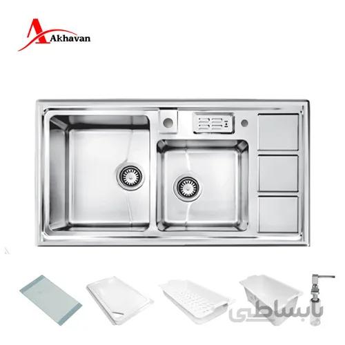 سینک ظرفشویی توکار کد 328 اخوان ا 328