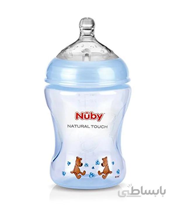 شیشه شیر نوبی مدل NT68007 ظرفیت 240 میلی لیتر ا Nuby NT68007 Baby Bottle 240ml