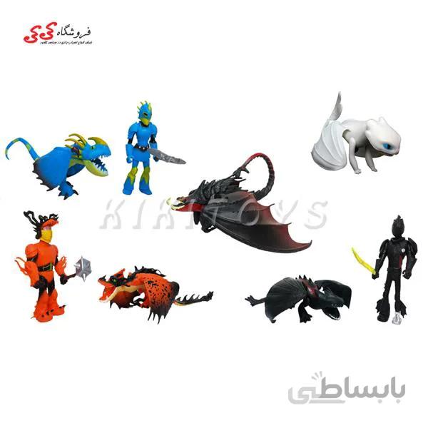 فیگور | اژدها سواران مجموعه 8 عددی | اسباب بازی