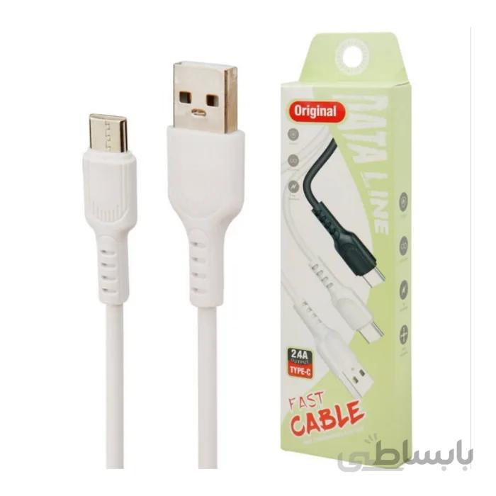 کابل شارژ فست تایپ سی اورجینال با طول ۱۰۰ سانتی متر