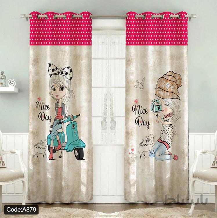 پرده پانچی چاپی کد A879