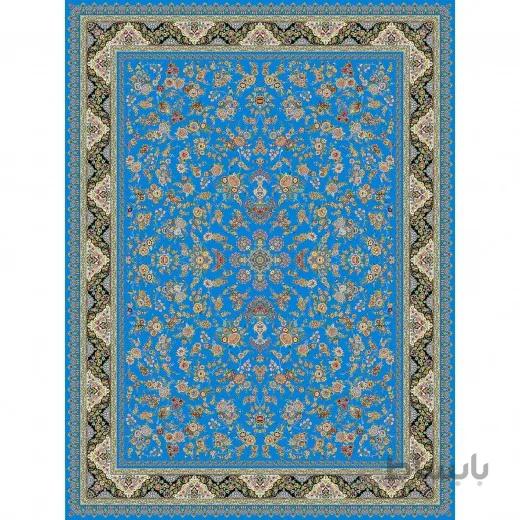 فرش ماشینی زاگرس طرح دانژه زمینه آبی