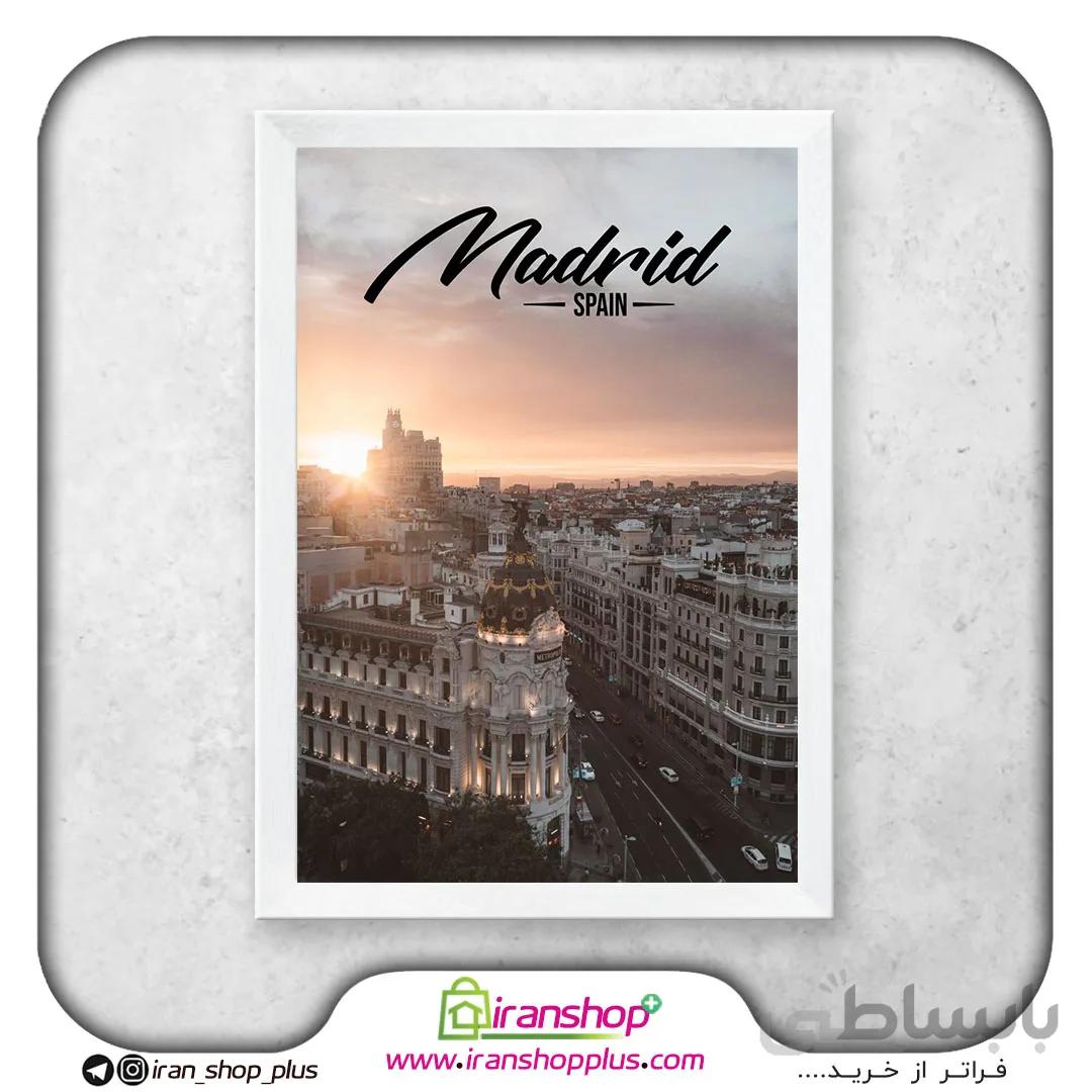 تابلو پوستر شهر مادرید با تم Famous Cities