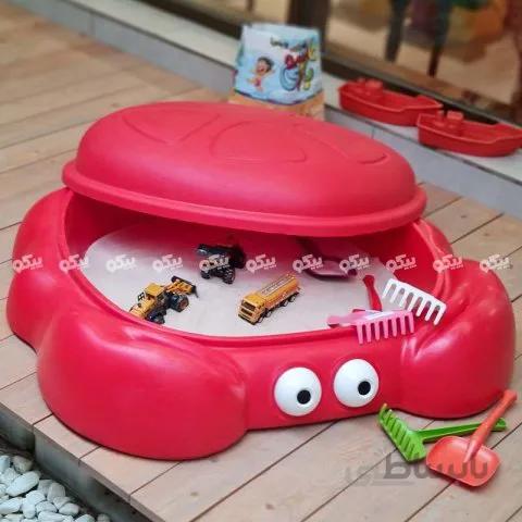 استخر شن بازی کودکان picco طرح خرچنگ رنگ قرمز کد P/30040/GH
