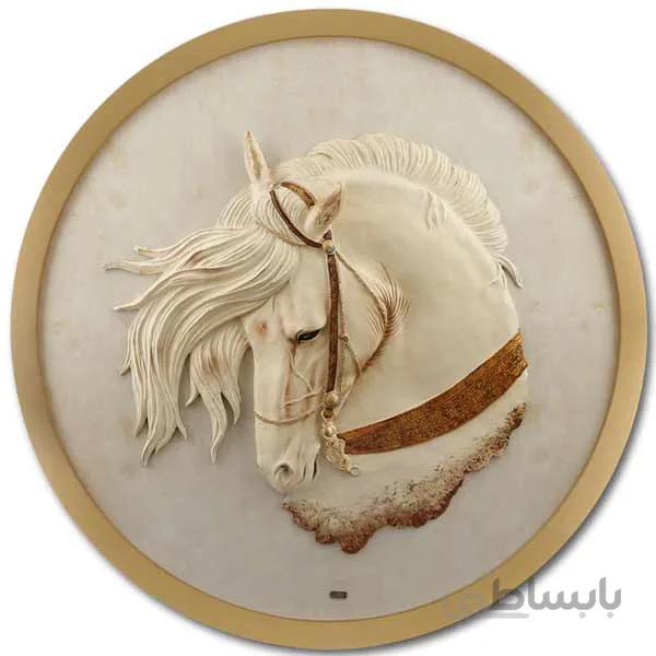 تابلو دست ساز پلی رزین طرح اسب مدل BRISA کد PH-3008