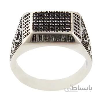 انگشتر نقره مردانه مدل ترک کد AM_1351