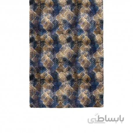 دستمال گردن پوست ماری آبی نفتی