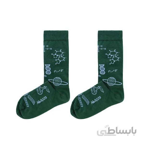 جوراب ساقدار طرح مدرسه کد ph558