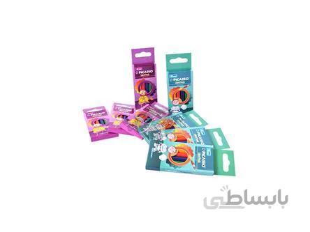 مداد رنگی 6رنگ مقوایی پیکاسو