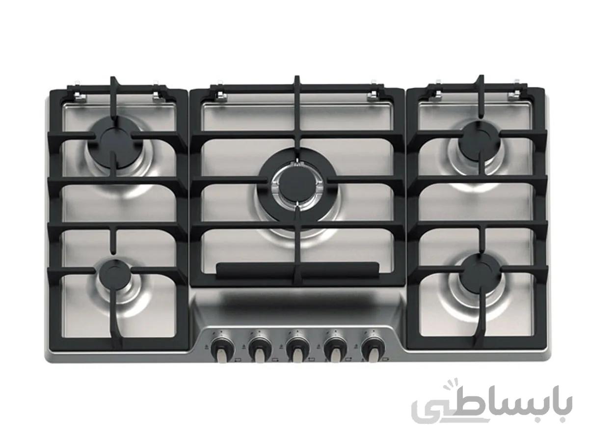 اجاق گاز صفحه ای5شعله آلتون مدل S517 ا ALTON S517 Glass Built in Stove