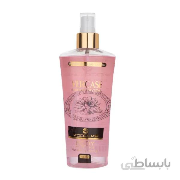 بادی اسپلش وودلایک مدل Vercase Bright Cristal ورساچه برایت کریستال 250 میلی لیتر ا Woodlike Vercase Bright Cristal body Splash 250 ml