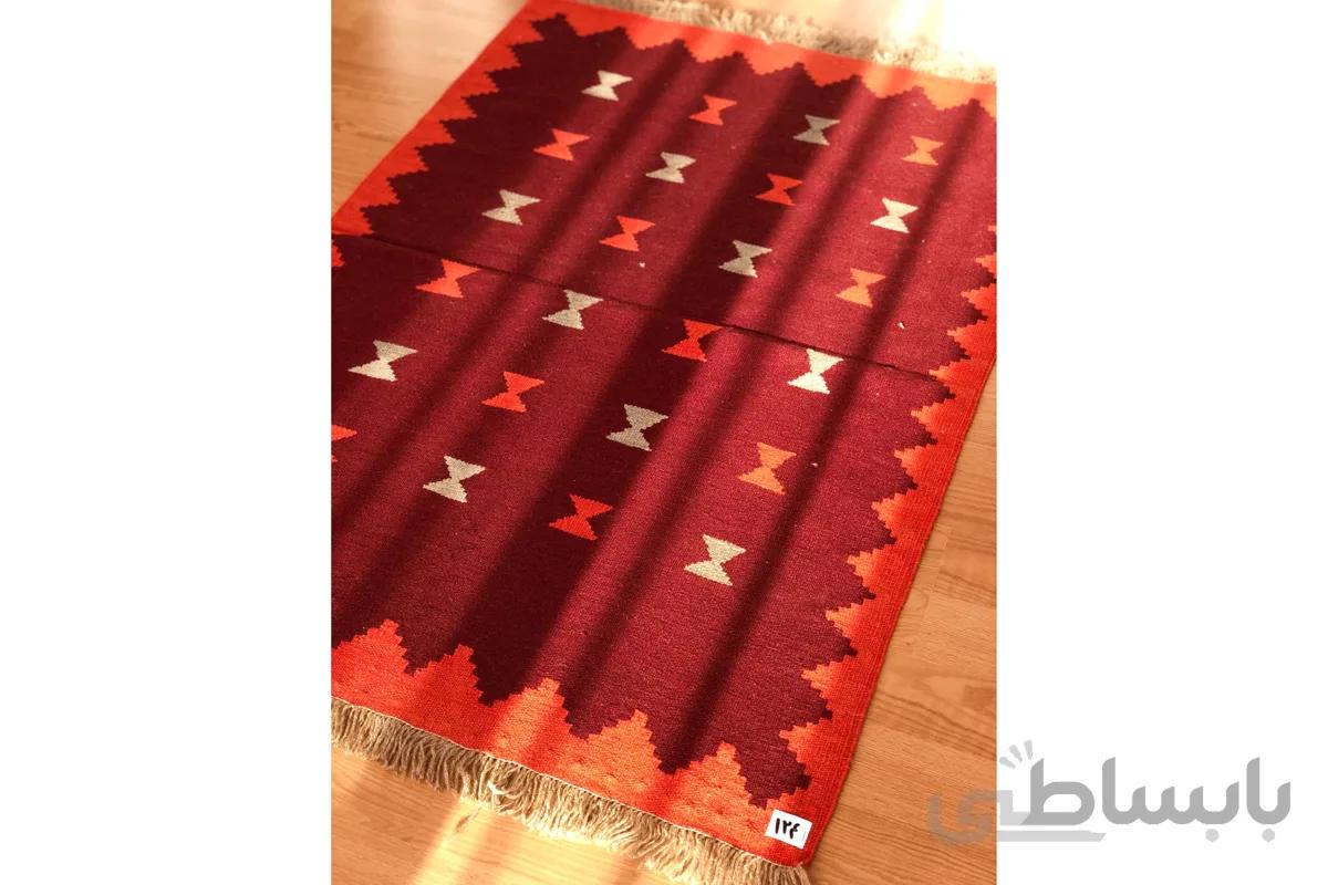 گلیم دورو دستباف0124J ا handmade kilim