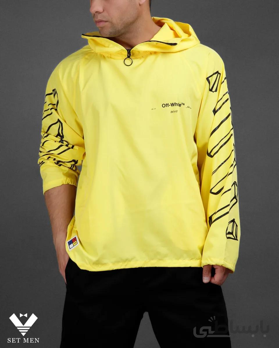 بارونی off white کلاه دار br102