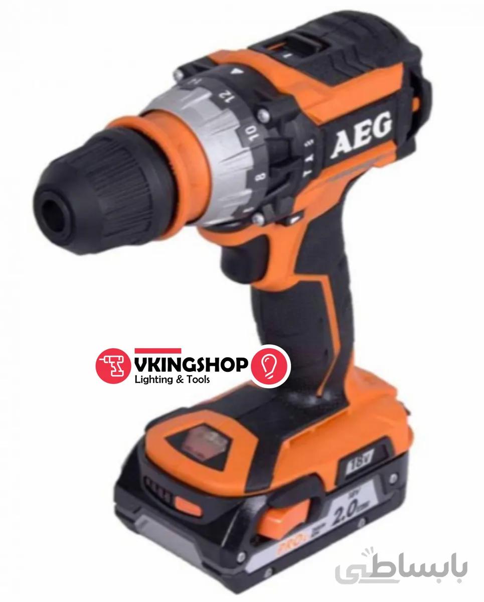 دریل چکشی پیچ گوشتی 2 سرعته 18 ولت آاگ BSB18CBL