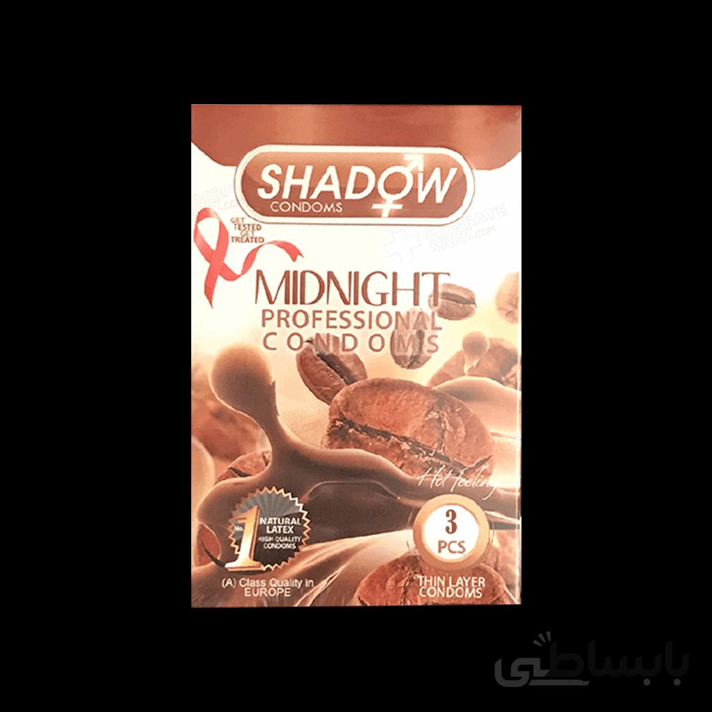 کاندوم شادو مدل Midnight بسته ۳ عددی