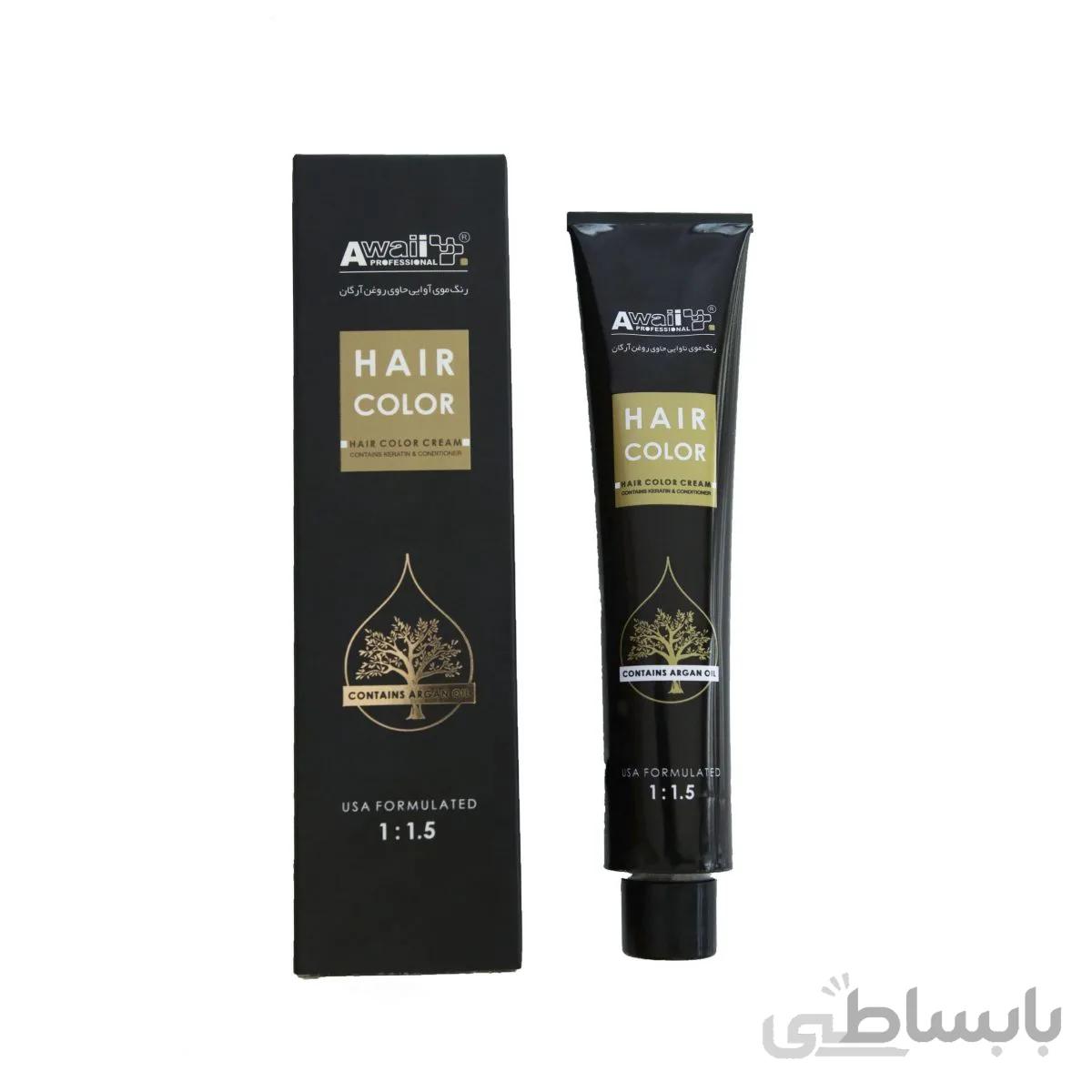 رنگ مو آوایی سری بادمجانی شماره 6.67 حجم 120 میلی لیتر