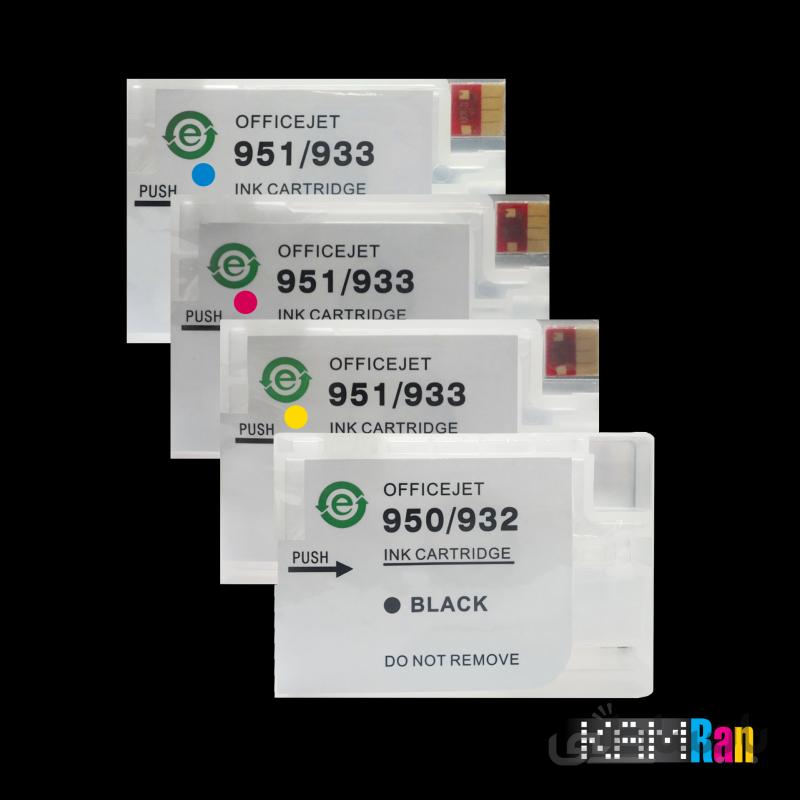 کارتریج قابل شارژ اچ پی 932-933 با چیپ اتوریست