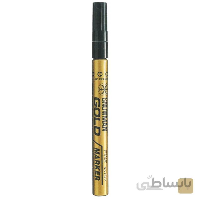 ماژیک طلایی رنگ ثابت اسنومن مدل Snowman FGP
