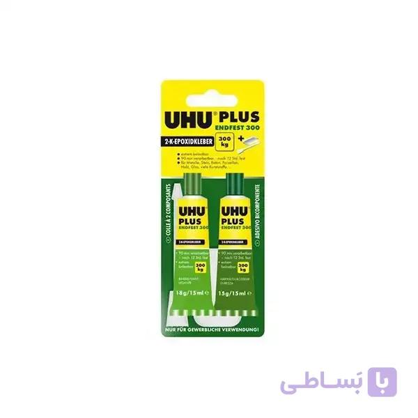 چسب دو قلوی صنعتی ۳۰۰ کیلوگرمی اوهو UHU Plus Endfe