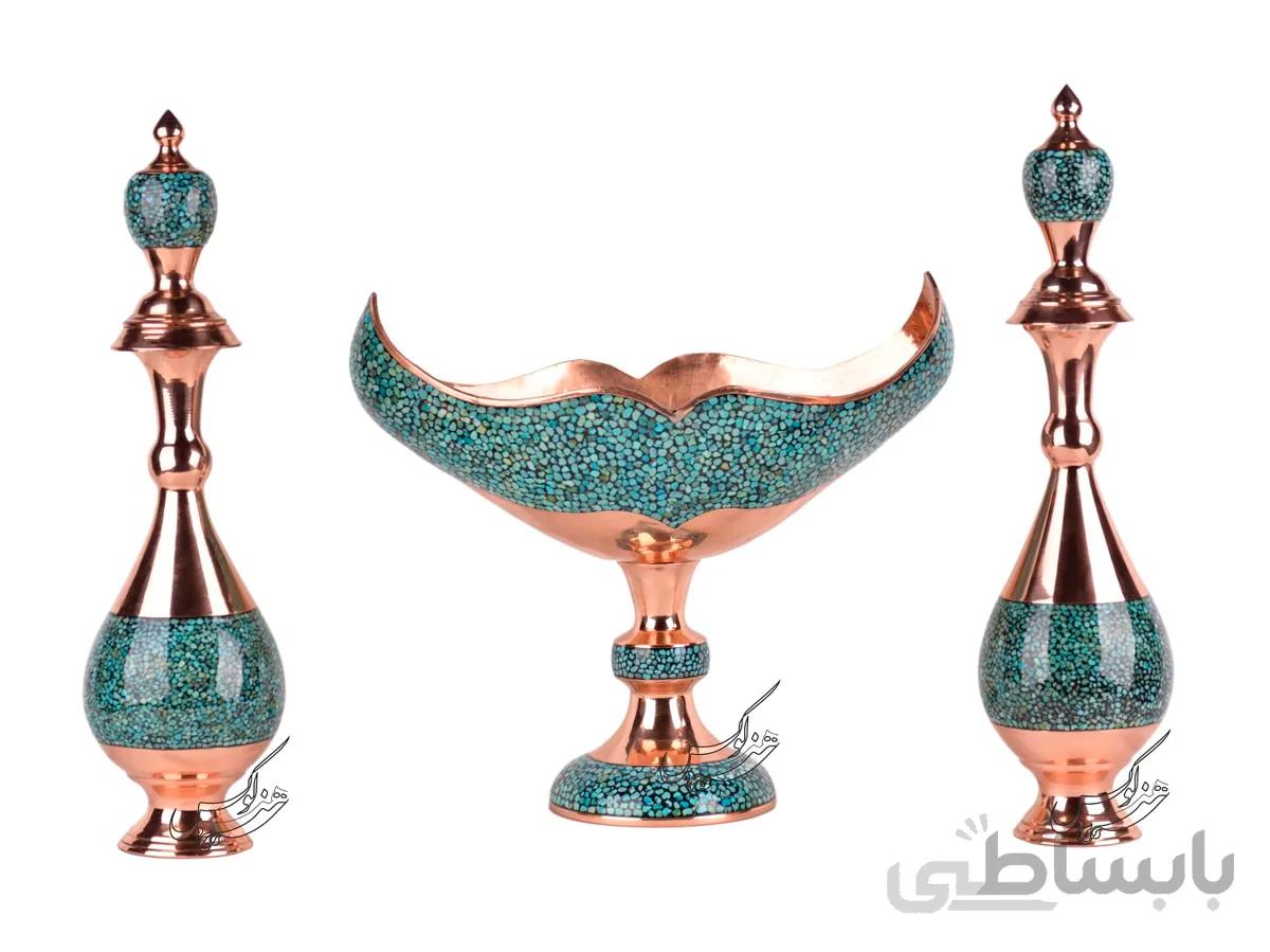 سرویس کشکول و تنگ فیروزه کوبی اصفهان